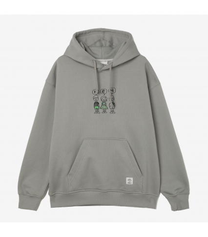 HD EMBROIDERED FRIENDS Cloud Grey