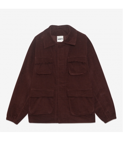 MULTI POCKET JUNGLE JACKET Mahogany