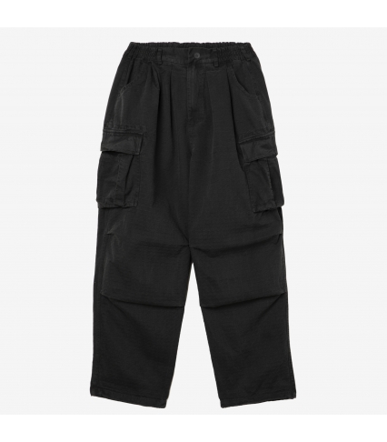 CARGO PANTS WIDE DYED Black