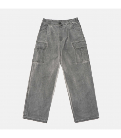 SS24 CARGO PANTS GARMENT DYED Grey